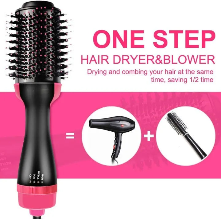 4-in-1  Blow Hair Dryer - Volumizer Brush, Straightening & Curl  | 30% OFF