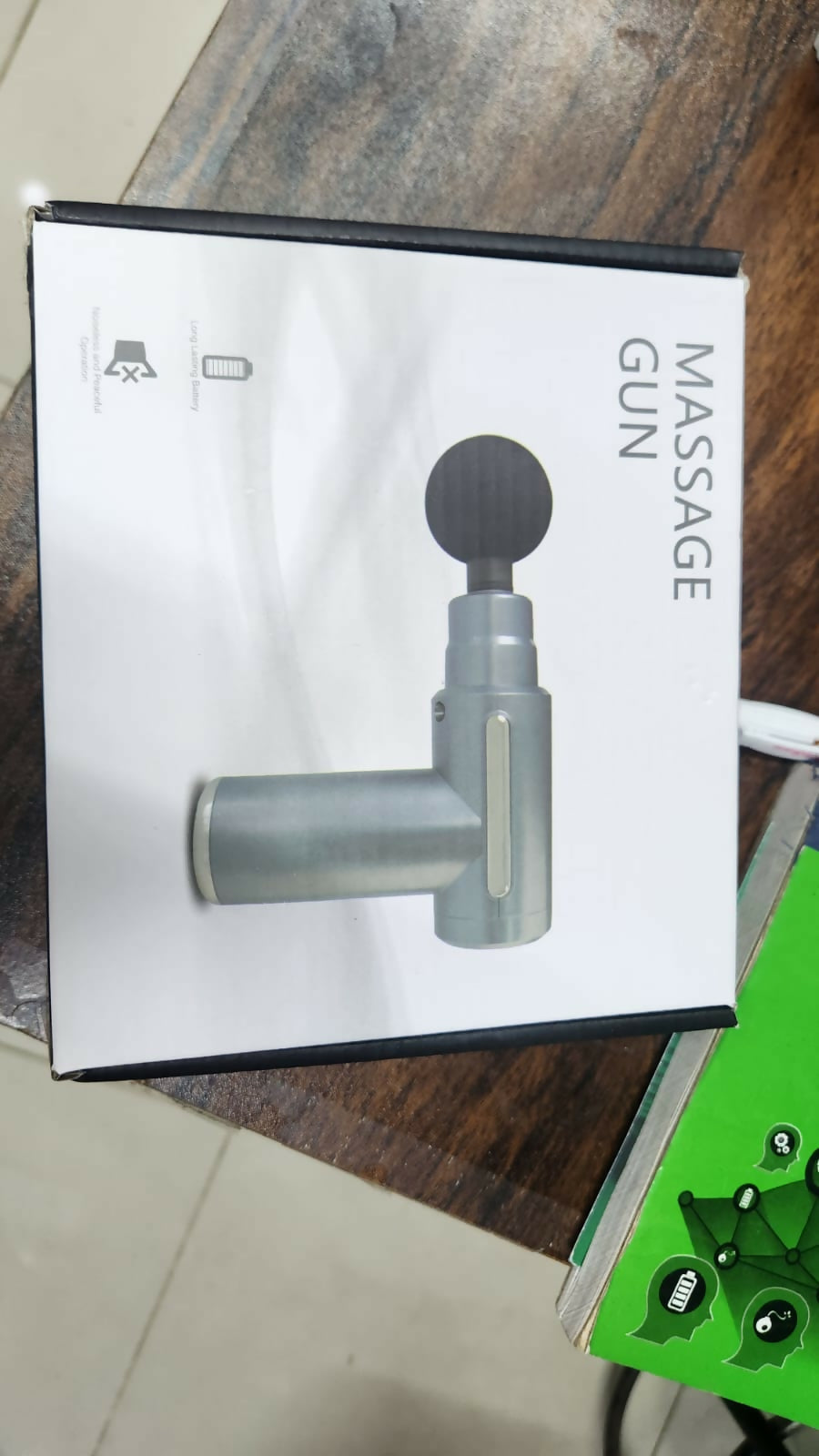 4-in-1 Deep Tissue Massage Gun, Adjustable Speed & Interchangeable Heads